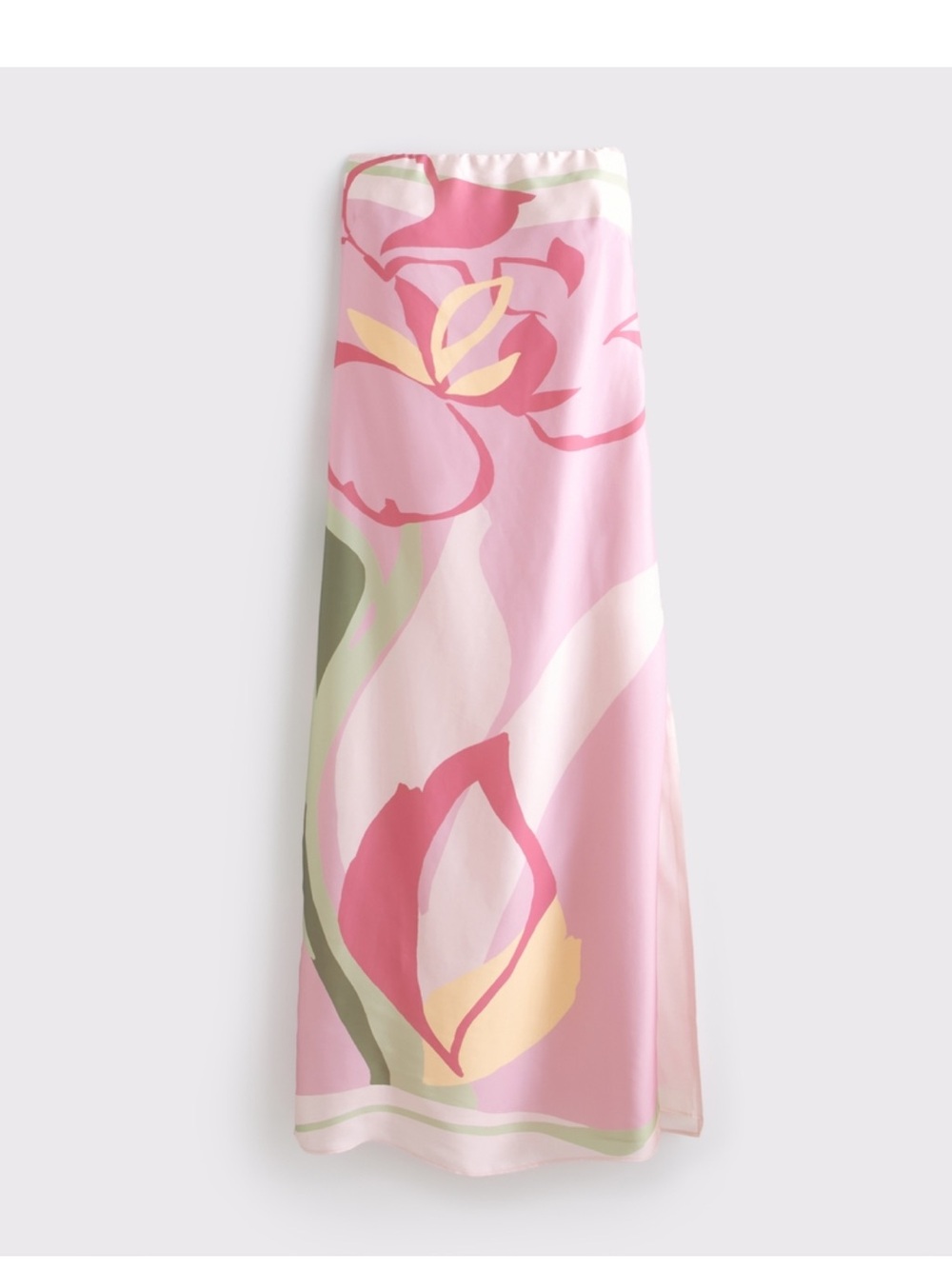 Abercrombie & Fitch Pink Floral Strapless Maxi Dress - Picture 2 of 2